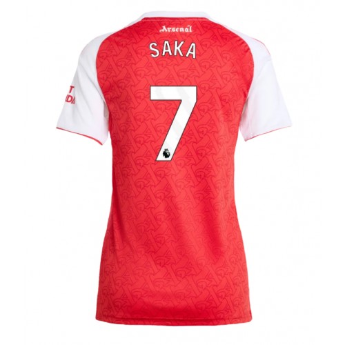Arsenal Bukayo Saka #7 Replika Hjemmebanetrøje Dame 2025-26 Kortærmet Arsenal Bukayo Saka #7 Replika Hjemmebanetrøje Dame 2025-26 Kortærmet